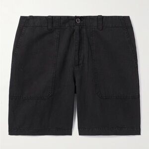 Classic Black Flat Front Men's Shorts Mr Porter NEW WITH TAGS
